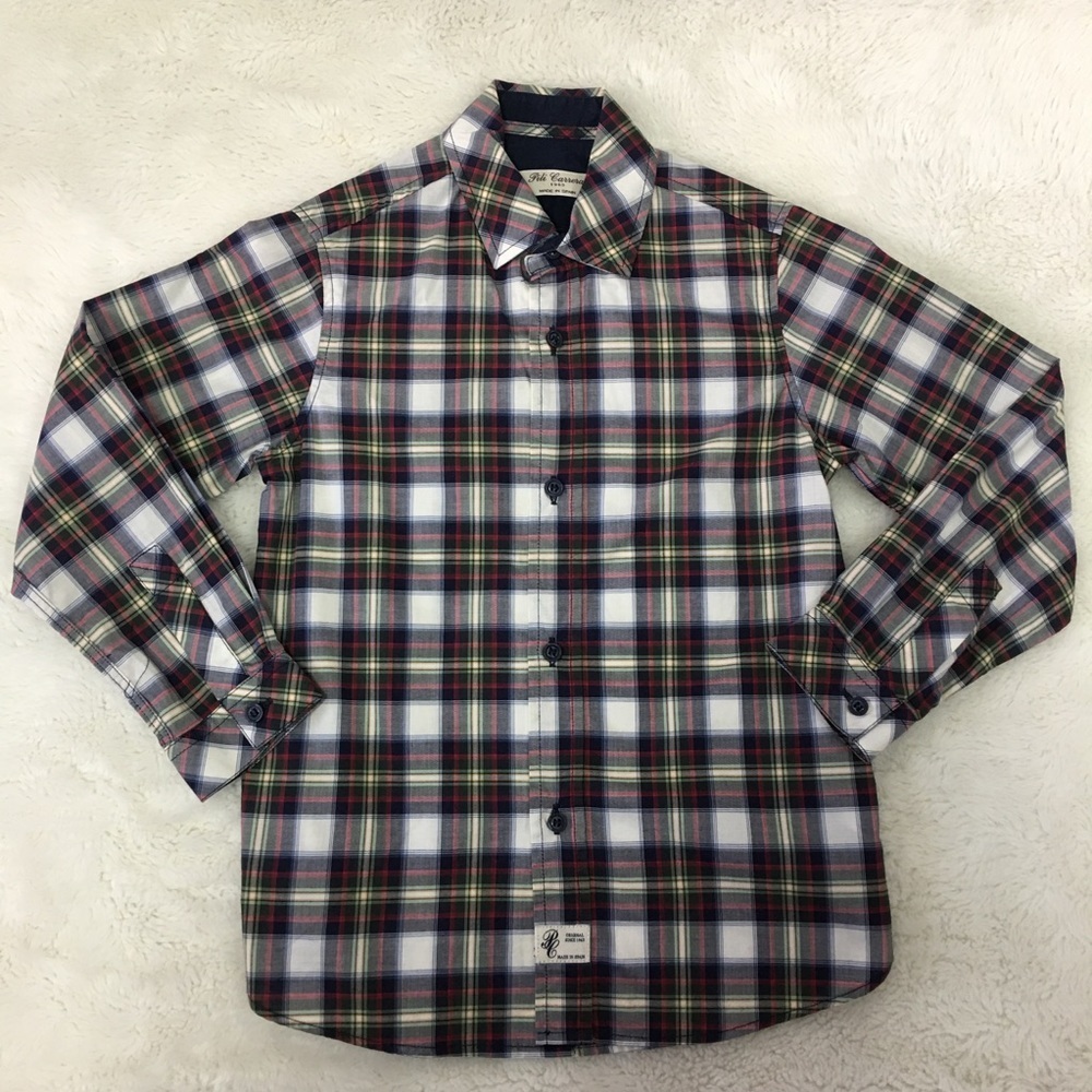 Pili Carrera Boys Button Down Shirt Size 6